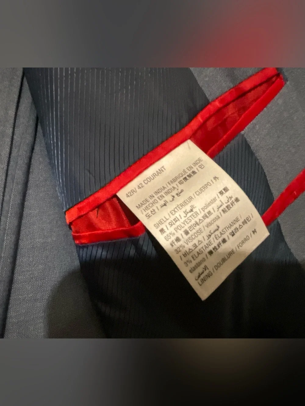 Alfani Slim Men’s Suit 42R 34X32 Light Blue